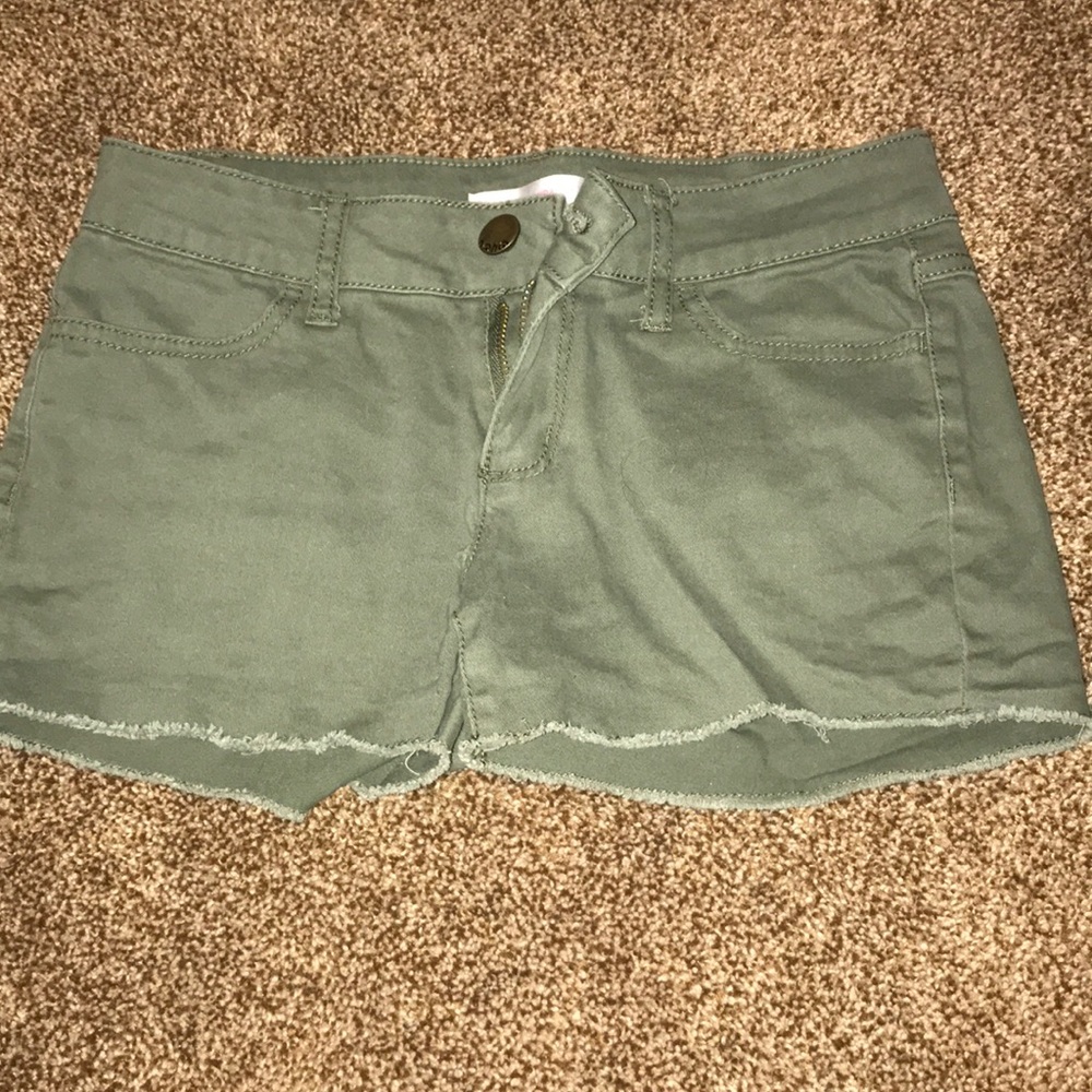 green shorts